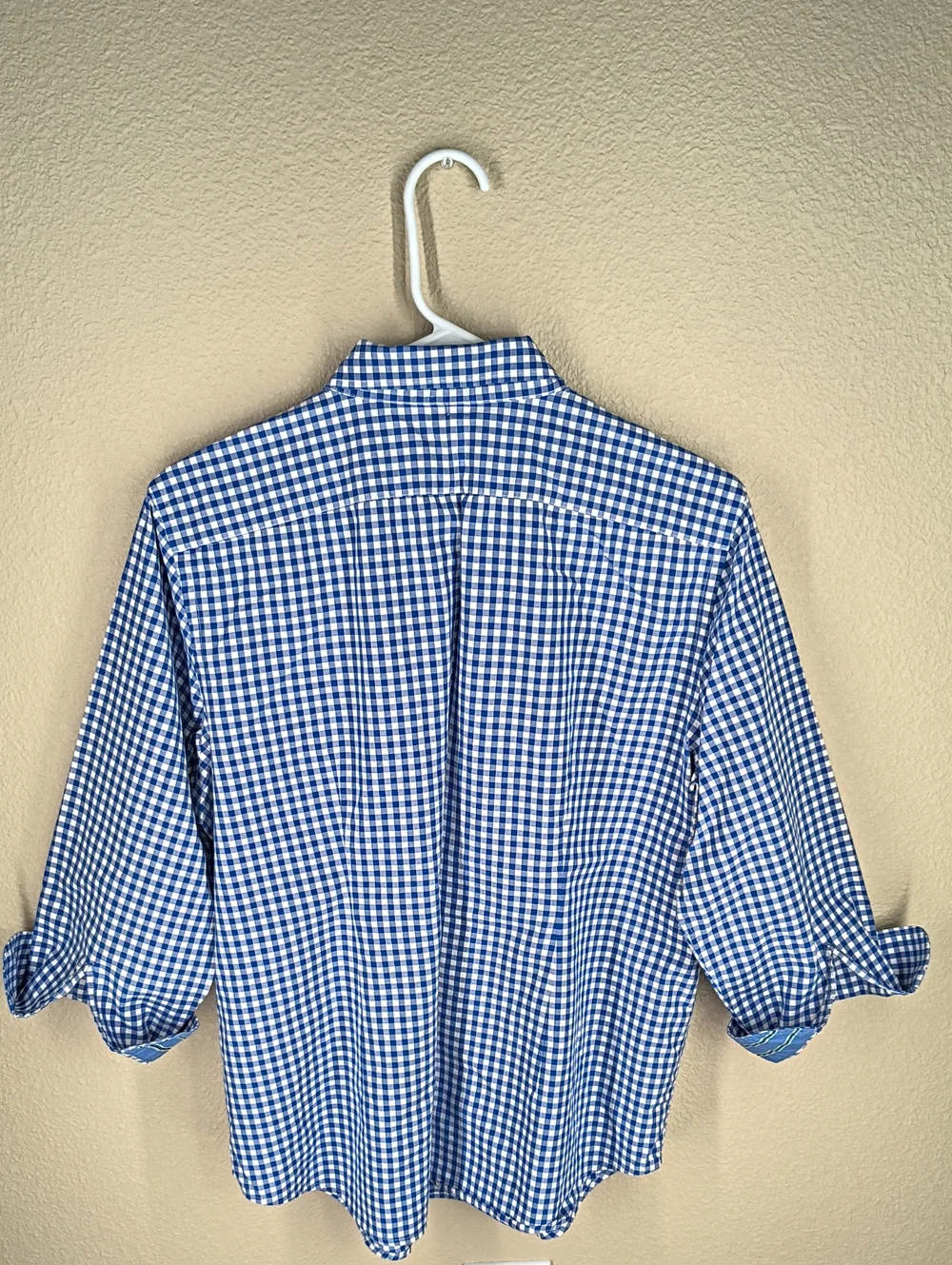 Lauren Ralph Lauren Blue Gingham Button-Down Shirt Cotton XL - Picture 7 of 9